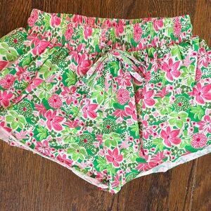 Floral Youth Shorts - Pink and Green